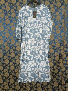 Noar Brand Floral Grey Kurti