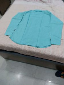 Men's Teal Blue Casual Shirt