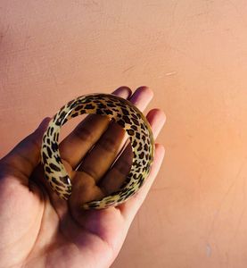 Leopard Print Resin Bangle