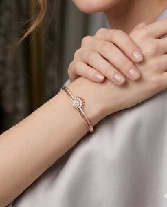 Sunburst crystal anti-tarnish Bracelet