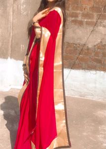 Pink Colour Stylish Georgette Sari