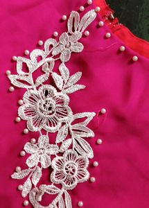 Pink Embellished frock