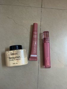 fixing lip gloss, hyphen gloss and  banana