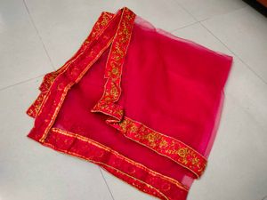 Pink Embroidered Lehenga Choli Set