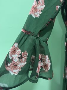 Chic Floral Wrap Dress