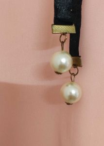 Korean style Chic Pink top with Pearl Detail