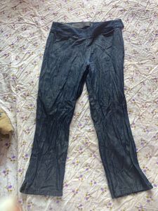 Blue Denim Flare Pants