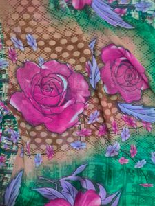 Floral Print Saree