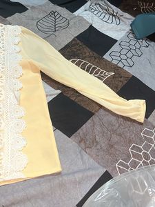 Chic Lace Detail Cream Blouse