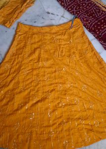 Yellow Lehenga Choli Set with Dupatta