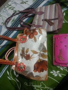 Bundle of 3 Handbags and Wallet