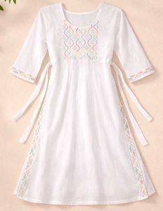 White Embroidered new Kurti