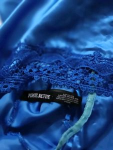 Satin Night Slip with Lace