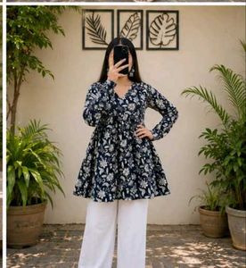 Stylish Floral Print Kurta-all size