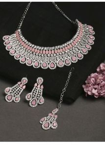 All New Rose Jewellery Set With Earing And Maang T