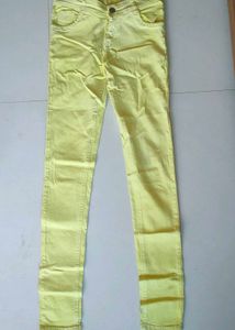 Yellow Denim Jeans