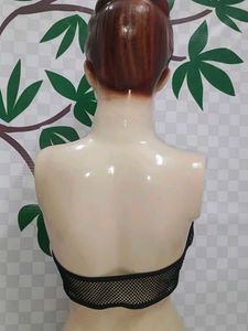 (200)Green Mesh Bra