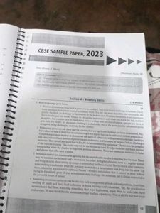 Class 10th English Sample Paper