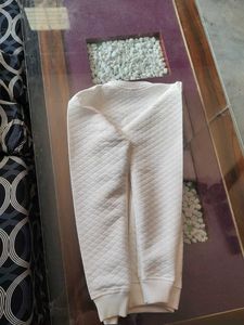 Cream Quilted Sweatshirt