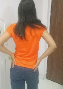 HRX Orange brand new gym T-Shirt
