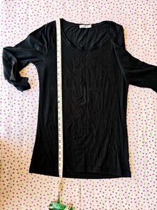 Comfy Black Top &amp; Beige trousers set