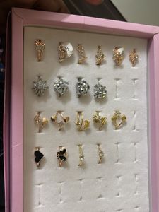 Elegant Gold Stone Necklace &amp; Earrings Set