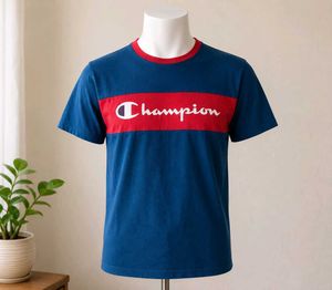 Unisex Blue & Red Champion Style T-Shirt
