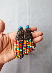 Boho Multi-Color Beaded Statement Necklace