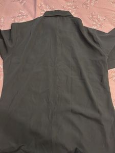 Classic Black Collared Button-Up Shirt