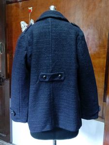 Navy Blue tweed coat