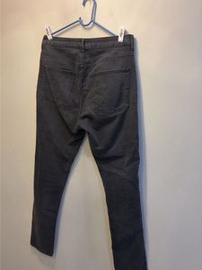 Stylish Grey Button-Fly Jeans