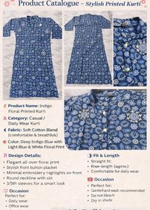 Stylish Printed Cotton Kurta