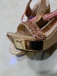 Sparkly Gold Party Heels