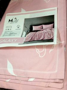 M Living Pink Galaxy Bed Sheet Set