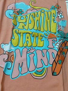 6-8 year Girls 'Sunshine State of Mind' Tee