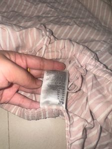 Pink Striped Sleep Shorts