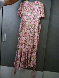 Elegant Premium Floral Print Wrap Dress