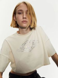 H&M crop top beige