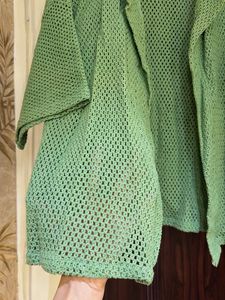 Green Knit Shirt &amp; Shorts Co-ord