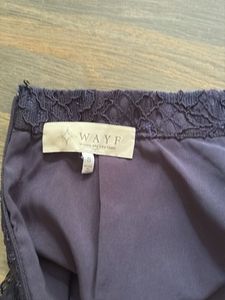 Navy Lace Skirt