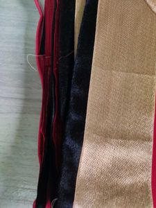 Vibrant Red Saree with Gold Border