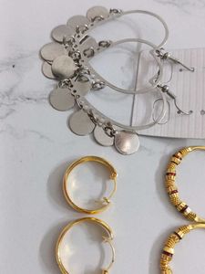 Earring Set - Hoop Earrings combo of 3 sets