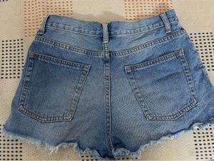 Distressed Denim Shorts