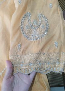 Elegant gold Embroidered Kurta