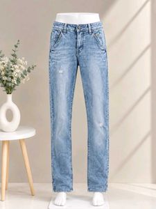 Light Wash Distressed Jeans