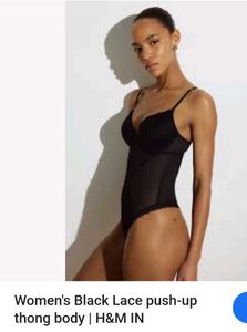 padded h&m pushup mesh body suit