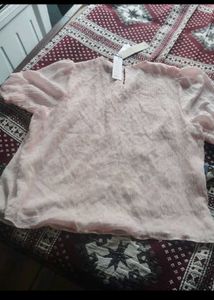 Sheer Lace Puff Sleeve Top