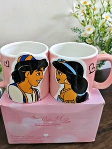 Aladdin &amp; Jasmine Couple Mugs