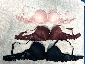 Lace Trim Padded Bras (Set of 3)