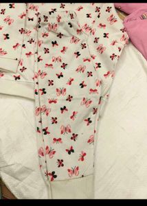 Cute Butterfly Print Pajama Set